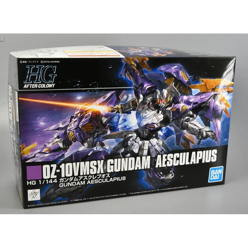 Bandai ของแท้ HG OZ-10VMSX GUNDAM AESCULAPIUS อะนิเมะ Action Figure หุ่นยนต์สะสมประกอบของเล่นเครื่องประดับของขวัญเด็ก