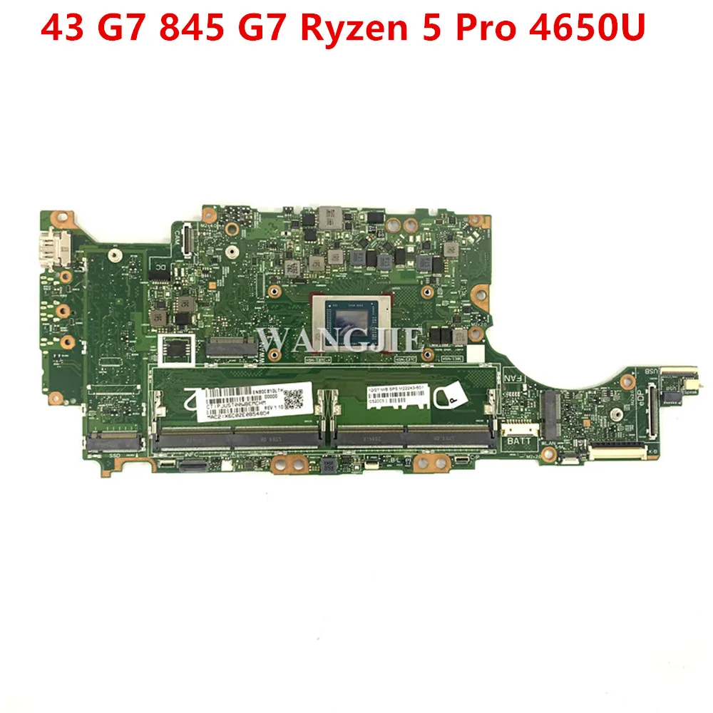 

For HP EliteBook 843 G7 845 G7 Laptop Motherboard 6050A3147201 M22243-601 M22242-001 Notebook With Ryzen 5 Pro 4650U CPU