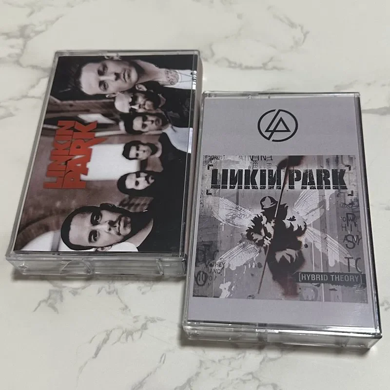 Casetes de Música Rock Metal de Chester Bennington y Rob Bourdon, Álbum Hybrid Theory, 2 Casetes, Cosplay, Walkman, Grabadora, Bandas Sonoras, Caja