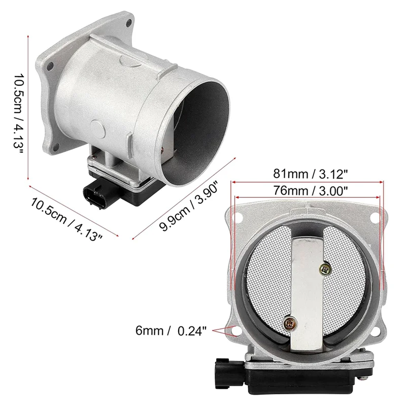 B63B-Mass Air Flow Sensor Assembly MAF For Toyota 4Runner T100 Tacoma Car Mass Air Flow Sensor 22250-75010 AFH70-09