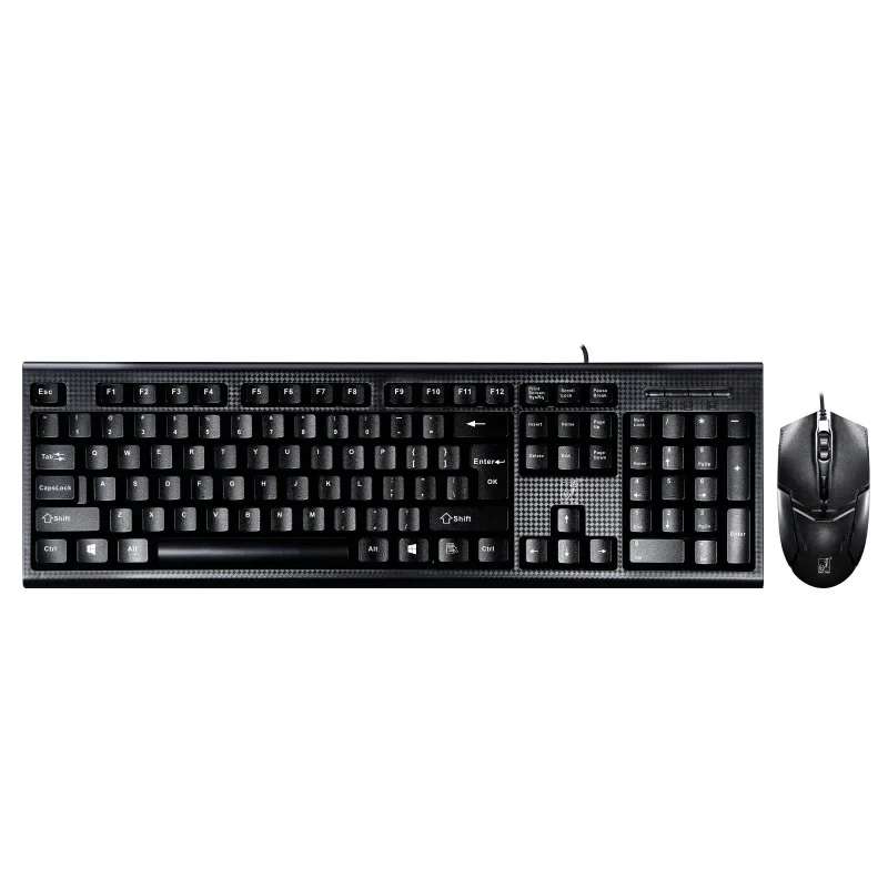 Wired Gaming Mouse Keyboard Combo Q9 Ps/2 Usb Ideal For Business Office Desktop Laptop Computers