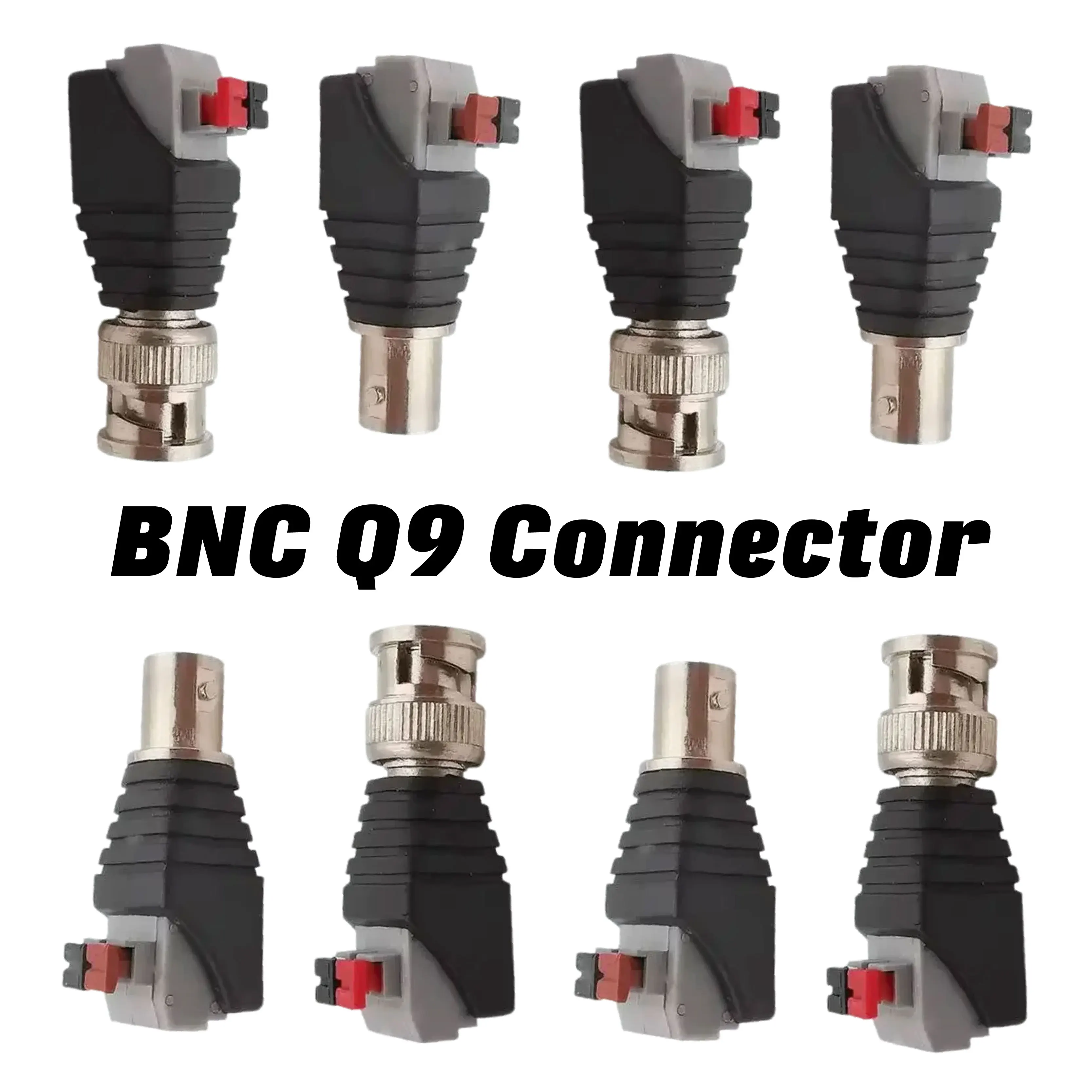 

4 шт. вилка Q9 75-5, интерфейс с медным сердечником, разъем BNC, адаптер без сварки, розетки для светодиодной камеры