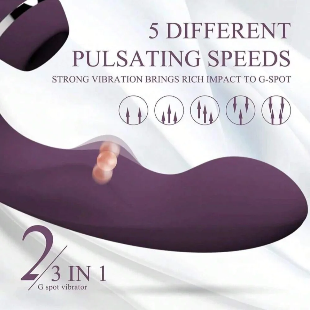 New Sucking Vibrator Dildo Massager Nipple Sucker Masturbation Sex Toys for Woman Oral Clit Suction G Spot Vibrating Stimulator