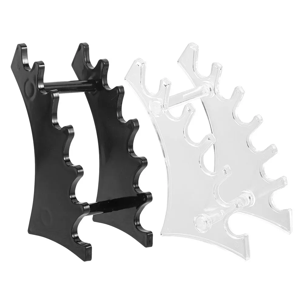 

2Pcs Compact Horizontal Makeup Brush Storage Rack Paintbrush Holder Pen Display Drying Tool Nail Brush ganizer Beauty