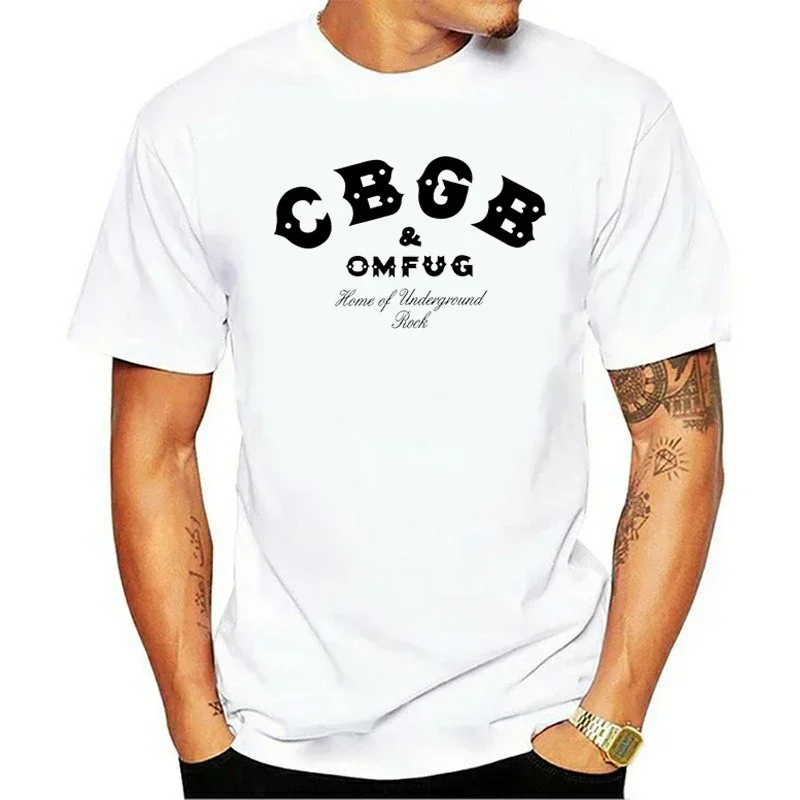 CBGB OMFUG T-shirt for Men and Women, Breathable Graphic Tops, Hip-hop Casual Streetwear, Punk Rock, Underground Tee for Adult