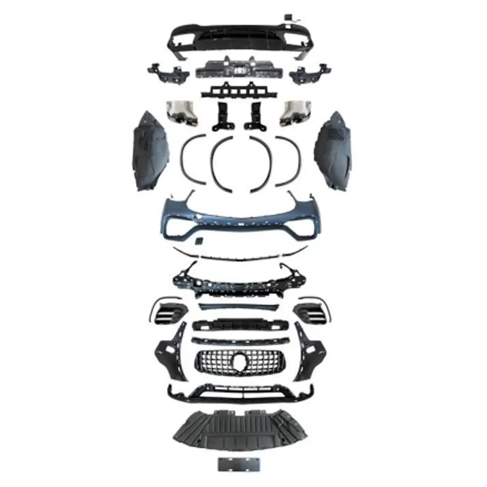 

Для GLC63 AMG Style Автомобильный передний и задний бампер, диффузор, аксессуары, комплект кузова для X253 C253 GLC AMG Line 2020-2022