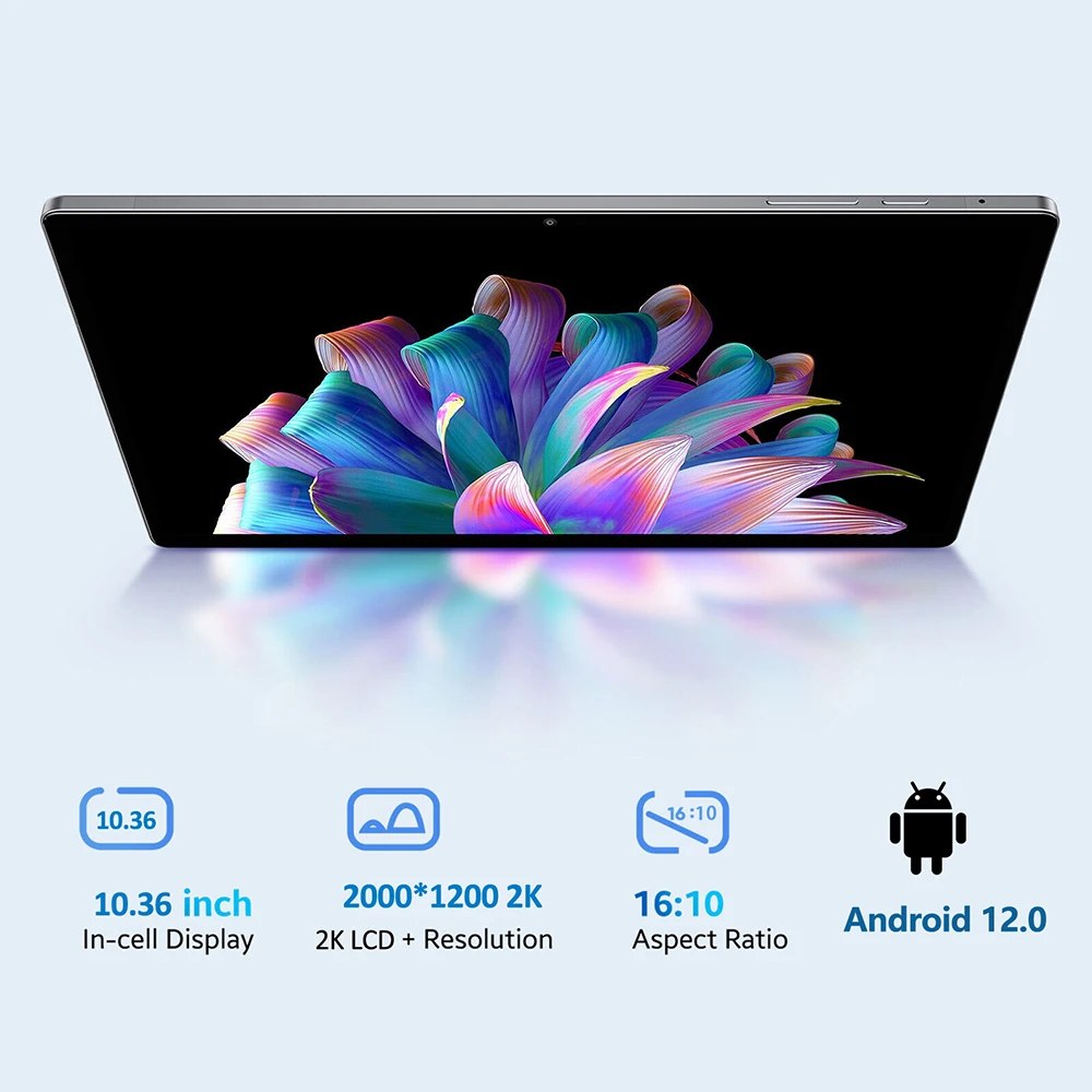 Tableta de 10,36 pulgadas con Android 12, Tablet Pc con pantalla HD 2K, 4G, LTE, llamadas telefónicas, Deca Core, Google, 8GB de RAM, 512GB de ROM,