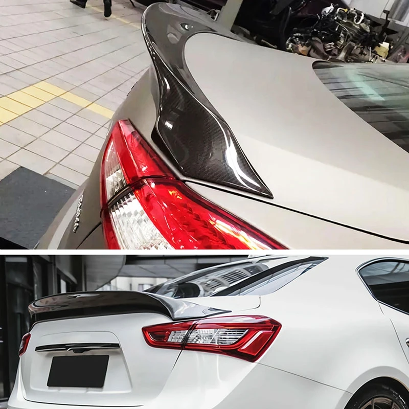 Carbon Fiber for Ghibli Spoiler Rear Roof Wing Car Tuning Racing Bootlid Fit For Maserati for Ghibli 3.0T S Q4 2014 -2019