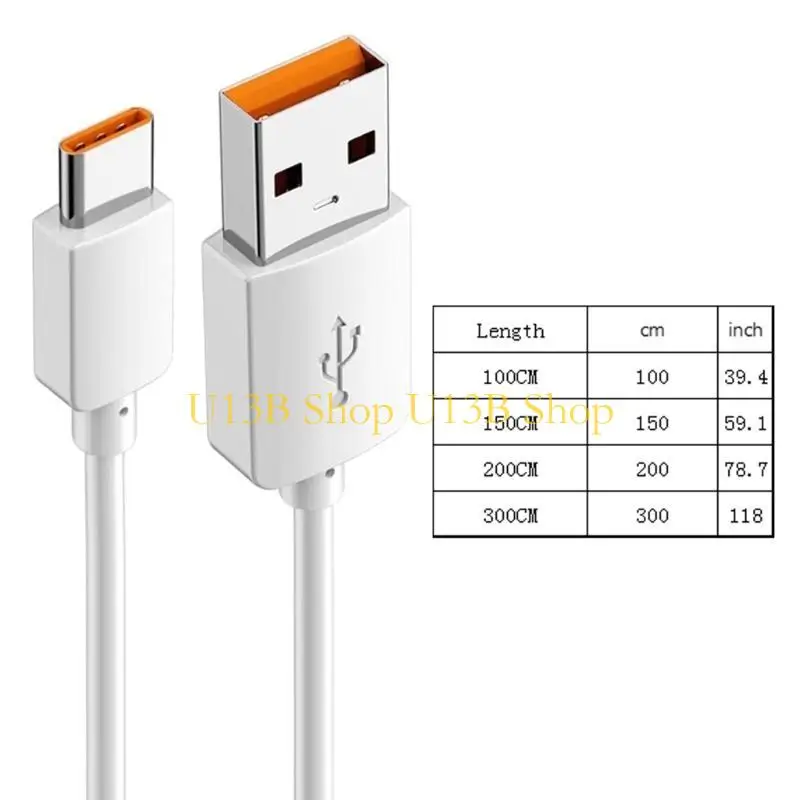 U13B USB a Tipo C Cavo collegamento esteso 15W Cavo carica ricarica rapida per 15/15