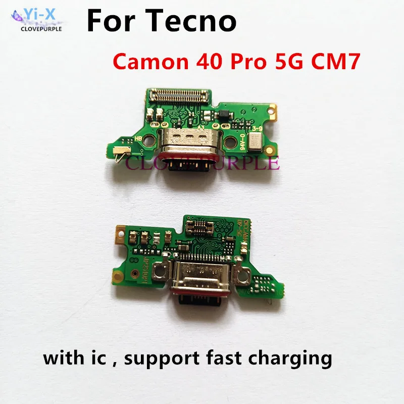 

10pcs/Lot Dock Connector USB Charging Board Charge Flex Cable for Tecno Camon 40 Pro 5G CM7