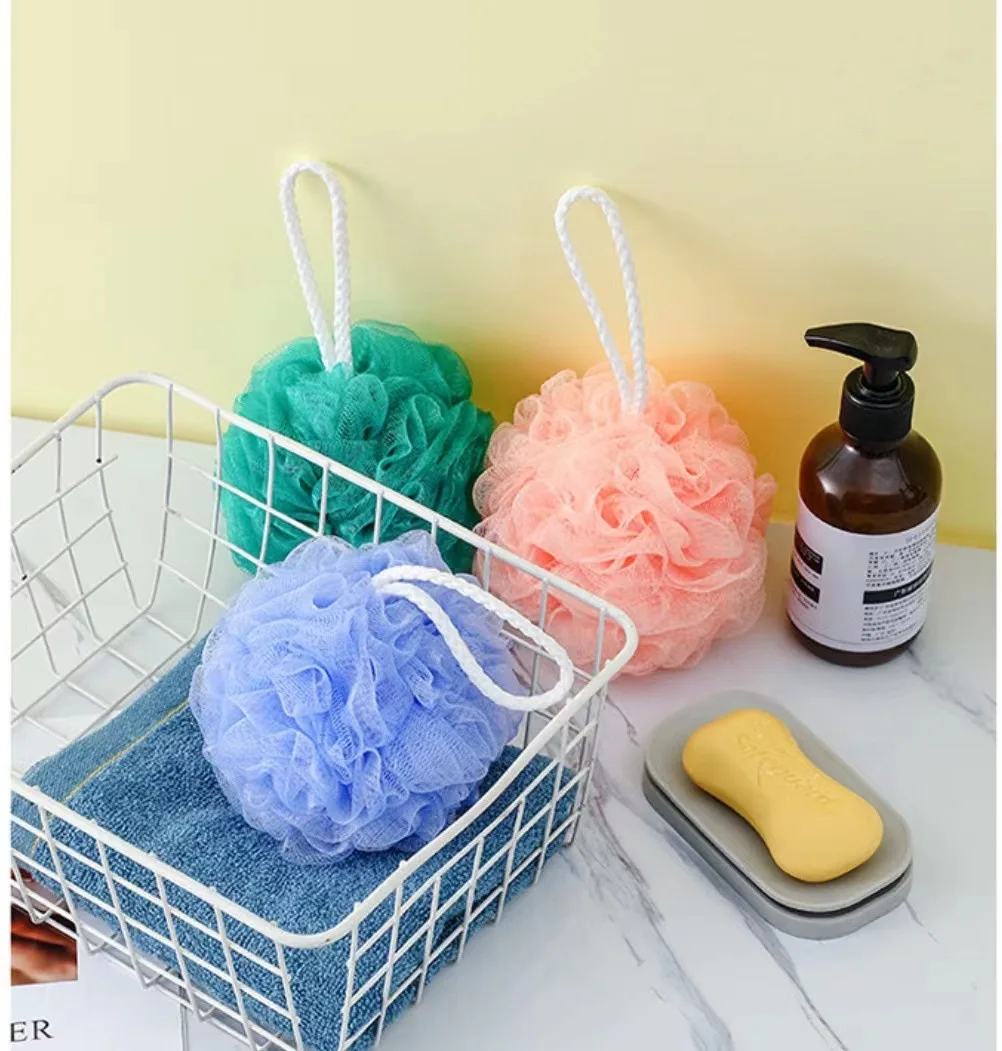 1pcs Foaming Sponge Bubble Wisp for Body Soft Shower Flower Mesh Ball Skin Cleaner Cleaning Tools Bath Ball Bathroom Accessories