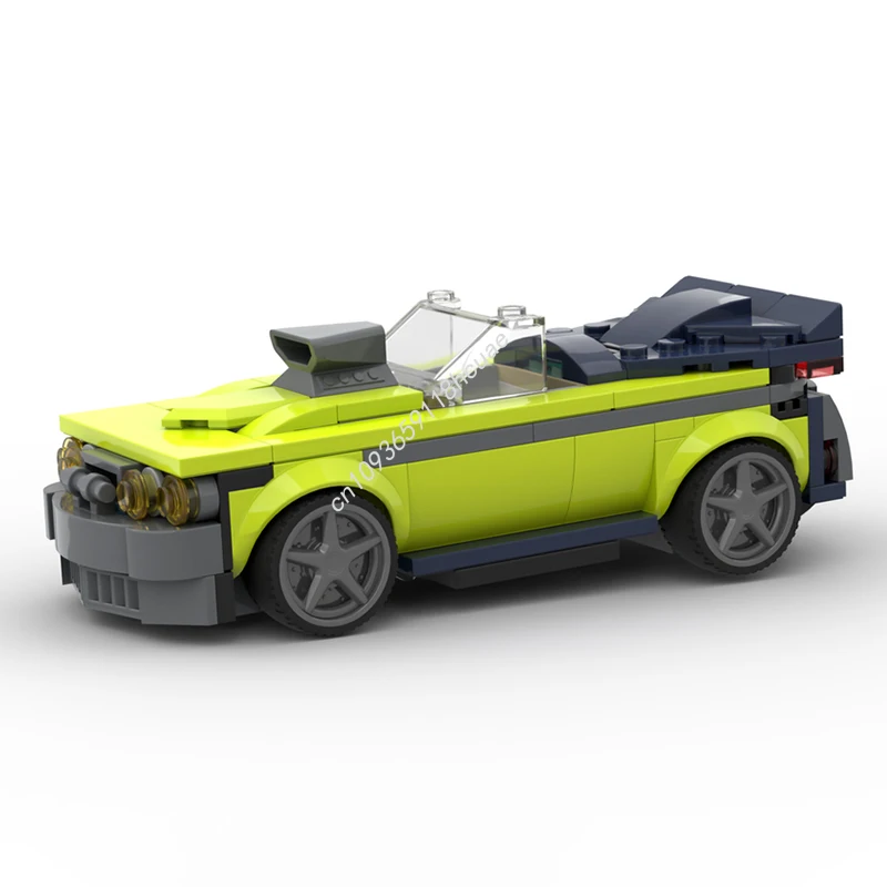 

156pcs MOC Muscle Car City Challenging Assembly Project DIY Building Blocks for Skilled Hobbyists Christmas Gift
