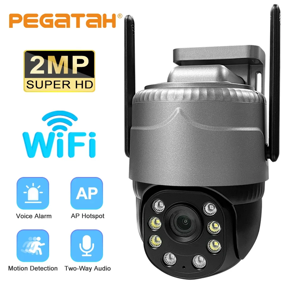 1080P HD WiFi Camera Outdoor IP CCTV Motion Detection 2-Way Audio Cameras Full Colour Night Vision Video Security Cam