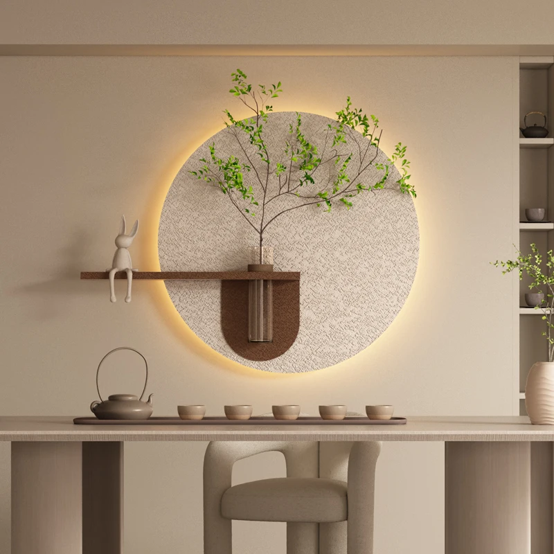 xx-Modern Green Sandstone Painting LED Lights For Corridor Living Room Restaurant Table 3D Home