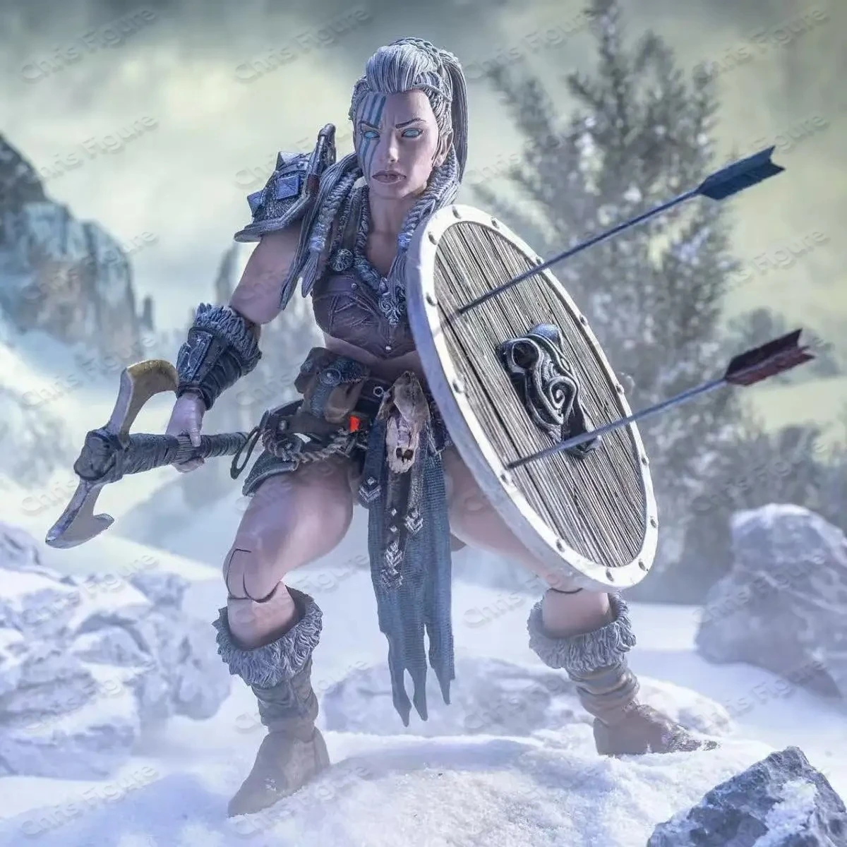 In Stock: The Mythical Four Knights, Xing Xiongbo, The Female Barbarian Nivitt, Action Figure Model Toy Collection Gift - view 2