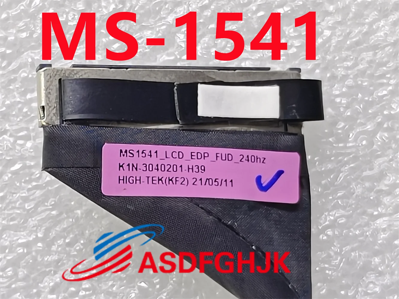 FOR MSI Strong Attack 2 GE66 GP66 MS-1541 K1N-3040201-H39 MS-1542 K1N-3040239-H39 40-pin screen cable