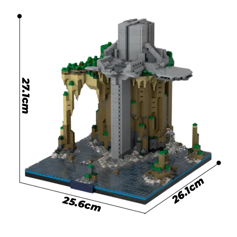 Modelo de película estrella, bloques de construcción Moc, Castillo Ultramicro, tecnología Diorama, bloques modulares, regalos, juguetes de Navidad, conjuntos DIY de montaje