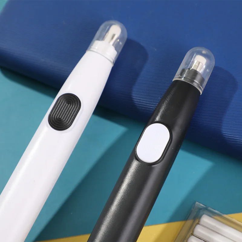 ممحاة مطاطية كهربائية قابلة للتعديل مع عبوات مطاطية طاقة البطارية لرسم الرسم ومحو لوازم القرطاسية المدرسية