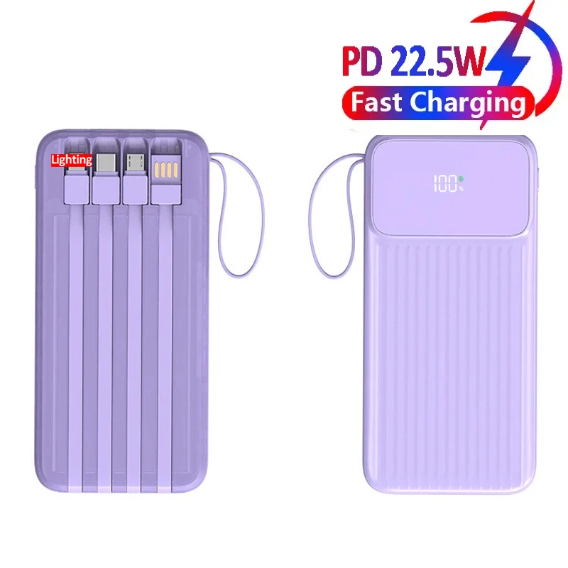 Ranwomen Power Bank 20000mAh Portable Charger Powerbank 10000mAh External Battery PD 22.5W Fast Charging For iPhone Power Bank