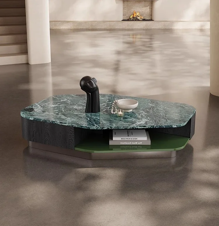 

1*Italian minimalist coffee table living room home modern light luxury high-end special-shaped marble coffee table