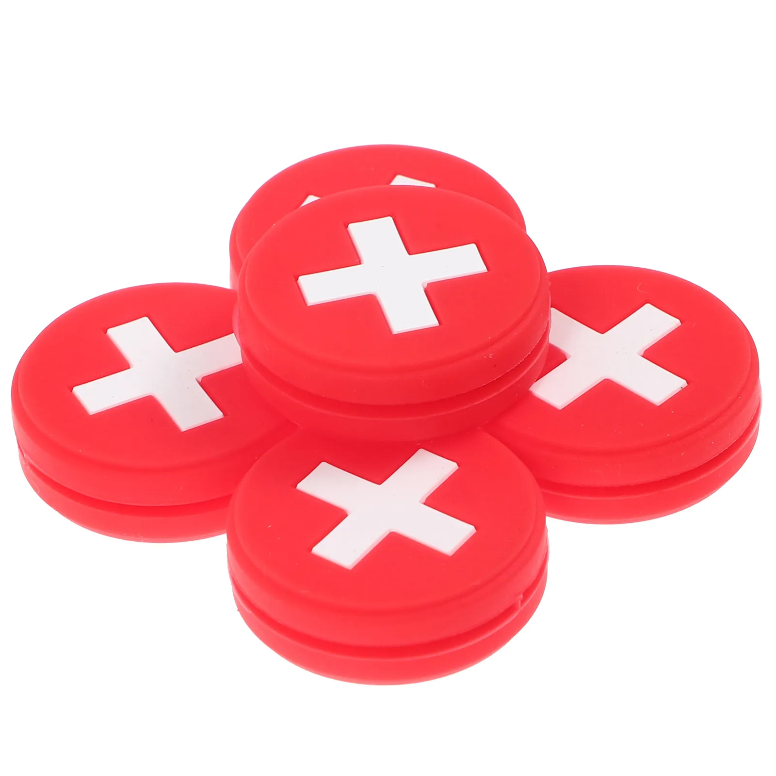 

5Pcs Silicone Tennis Racket Dampeners National Flag Design Vibration Absorber for Shock Reduction and Enhanced Control on All