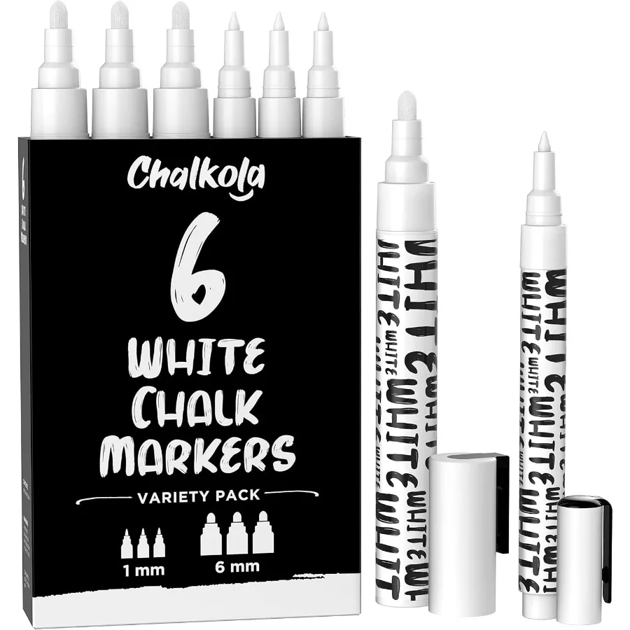 Белые меловые маркеры, белые сухие стираемые жидкие меловые ручки для классной доски, окна, бистро, автомобильные стеклянные доски, знаки, различные пакеты