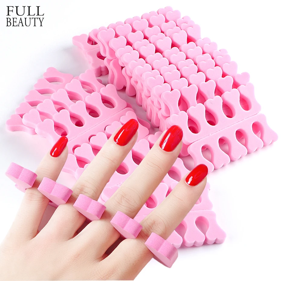 10/20 Pairs Foam Toe Separators Foot Fingers Professional Tools Sponge Pedicure Supplies Soft Gel UV Polish Manicure Accessories