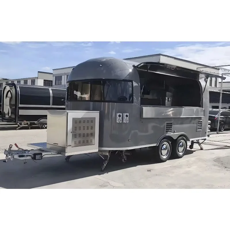 Food Trucks All purpose Food trailer Well Equipped Kitchen food trucks strong wheels and stable trailer for easy movement