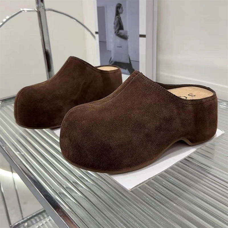 

Flats Women Mules Shoes Platform Slippers Autumn Sandals 2025 Trend Sneaker Casual Sport Walking Shoes Slingback Flip Flops Lady