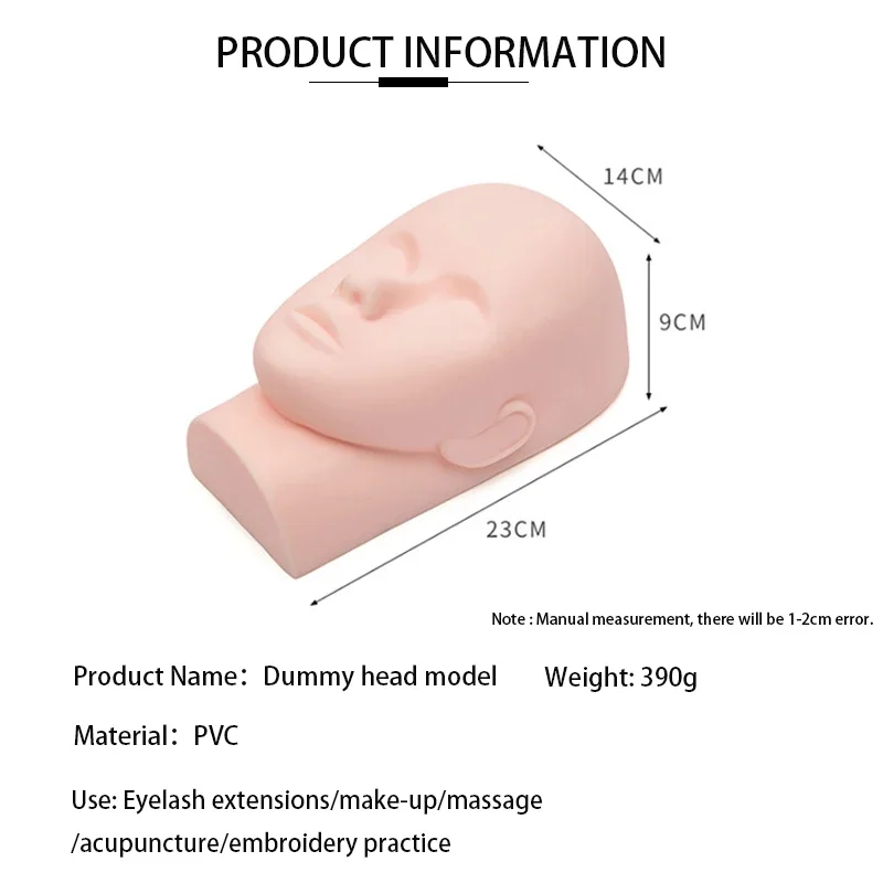 Mannequin Heads Eyelash Extension Practice Makeup Eyelashes Extension Practice Model Training With Eye Pads False Eyelash Tool