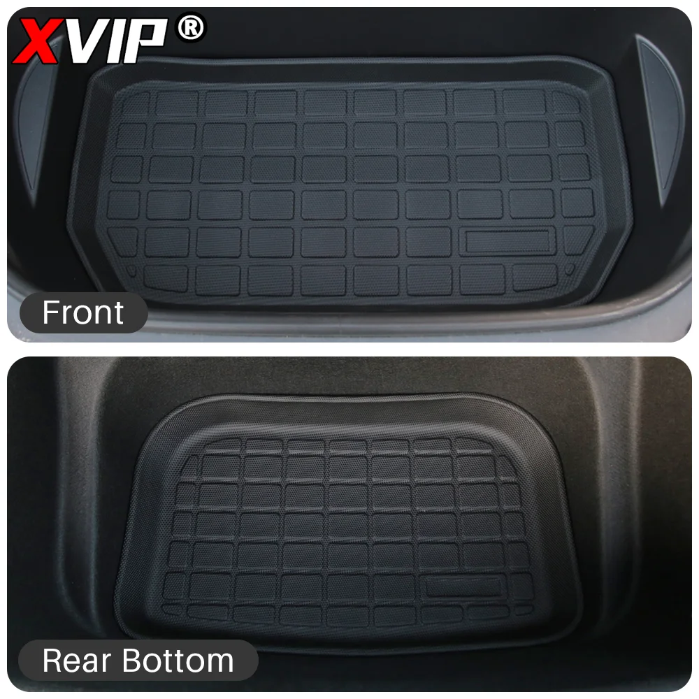 XVIP Frunk Trunk Mats For Tesla Model Y 2021-2023 Front Rear Trunk Mats Pad TPE Waterproof Non-Slip Cargo Liners Modely Interior