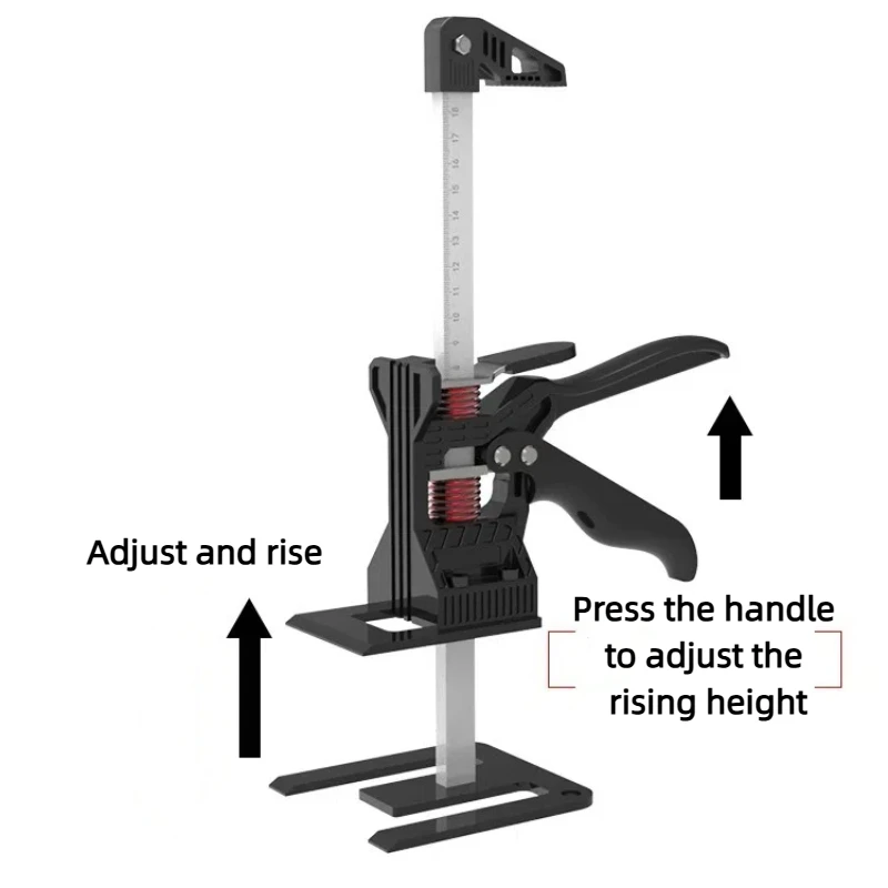 2024 Labor Saving Arm Jack 12.4 Inch Hand Lifting Jack Tool Adjustable Height Furniture Lifter Slow/Fast Drop in 2 Speeds Mode