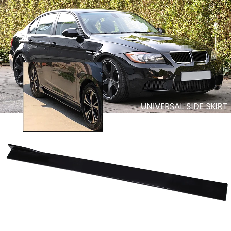 6pcs 2m Universal Car Side Skirts Winglet Extensions Splitters Body Apron Lip For BMW For Benz For Audi Black RU US UK AU Stock