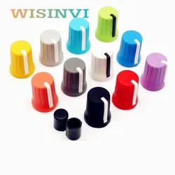 50PCS 15*20MM soft rubber for Pioneer EQ knob DJM750 800 850 900 2000 DJM DDJ for Pioneer Mixer  knob cap Half-axis Hole 6mm