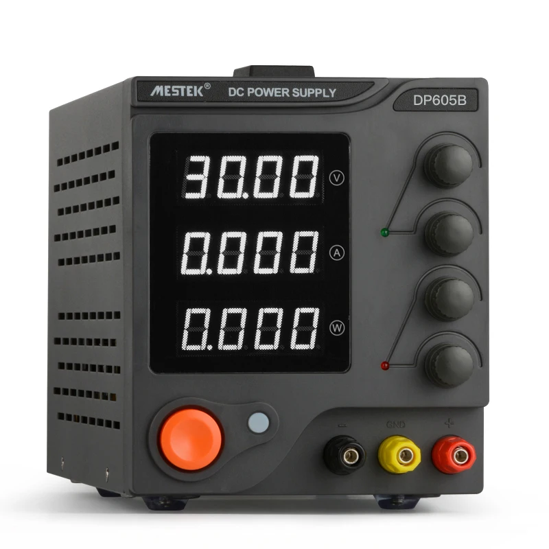 

Bench Power Supply Mestek DP605B 4-Digit AC DC Voltage Mini Professional Power Supply Laboratory Switching Power Supply