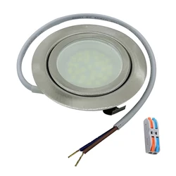 스테인리스강 도금 LED 다운 라이트, 할로겐 전구, 복도 통로 발코니 조명, 60mm 오목 2.5W, 30W