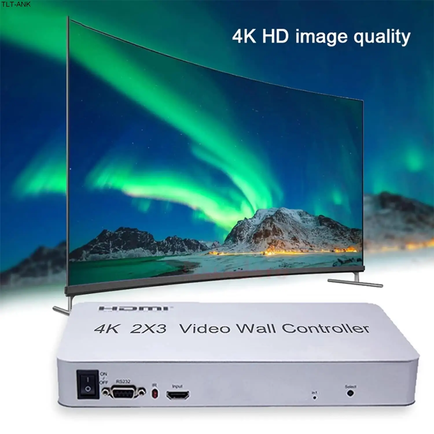 4K HDMI 2x3 Video Wall Controller 12 Display Modes - 1x1, 1x2, 1x3, 1X4, 1x5, 2x1, 2x2, 2x3, 3x1, 3x2, 4x1, 4x2, 5x1