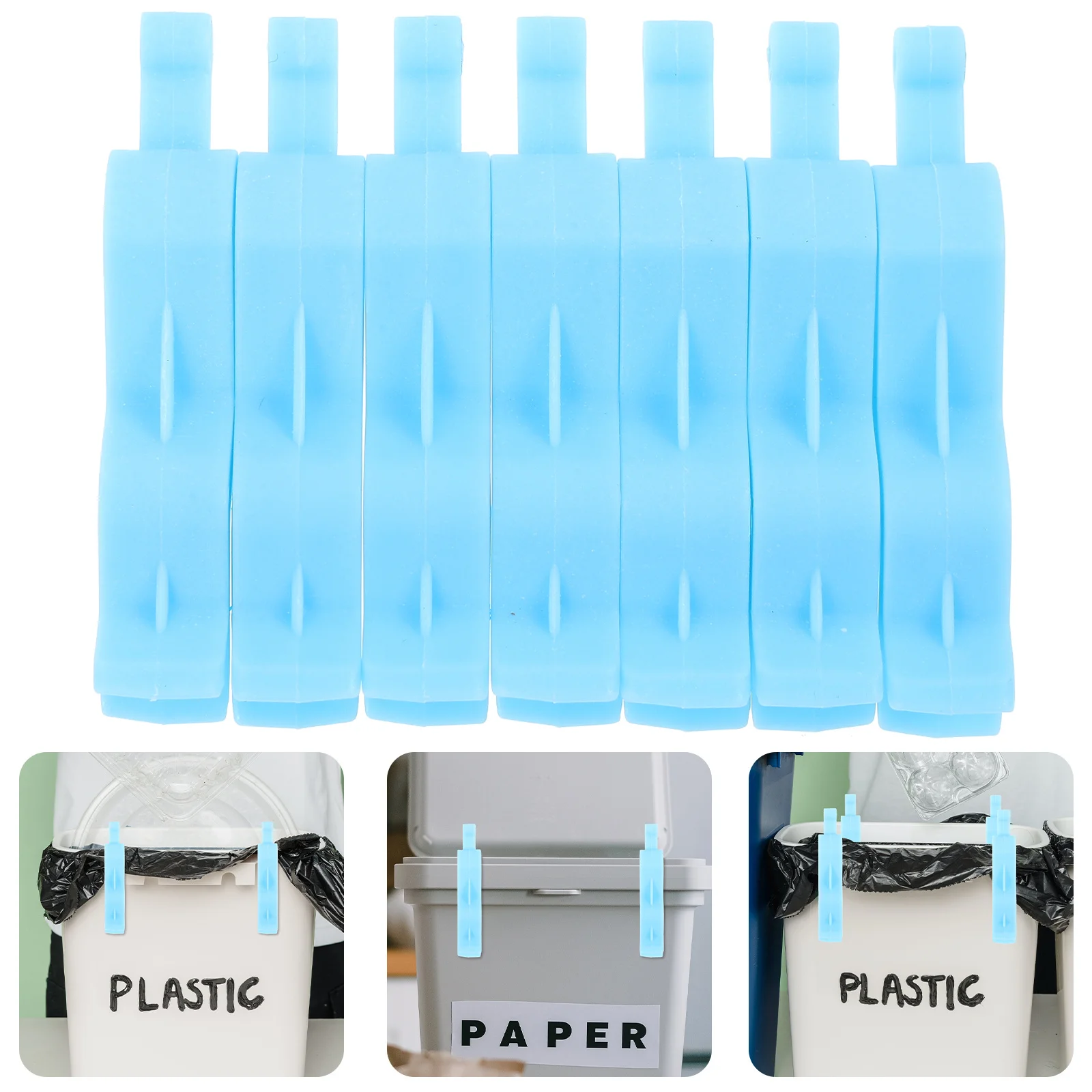 

20 Pcs Trash Bag Holder Waste Bins Garbage Can Clamps Pet Bags Fixing Clips Wastebasket