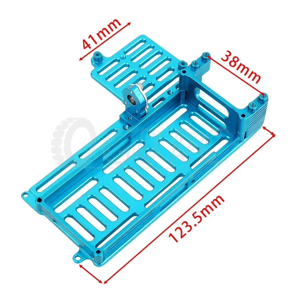 RCカー用一体型バッテリーボックス,mjx 14210 14209,改造部品,グレード金属アクセサリー,アルミニウム合金,1, 14