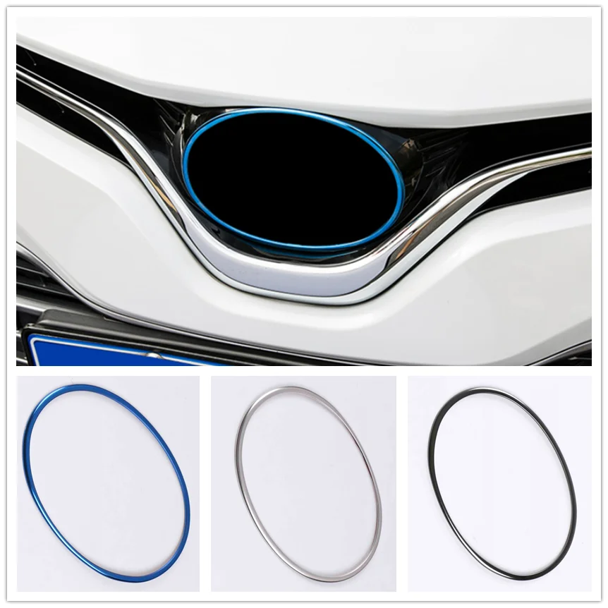 

For Toyota Camry XV70 2018-2020 2021 2022 2023 Stainless Car Front Logo Frame Grille Cover Emblem Sticker Decoration Accessories