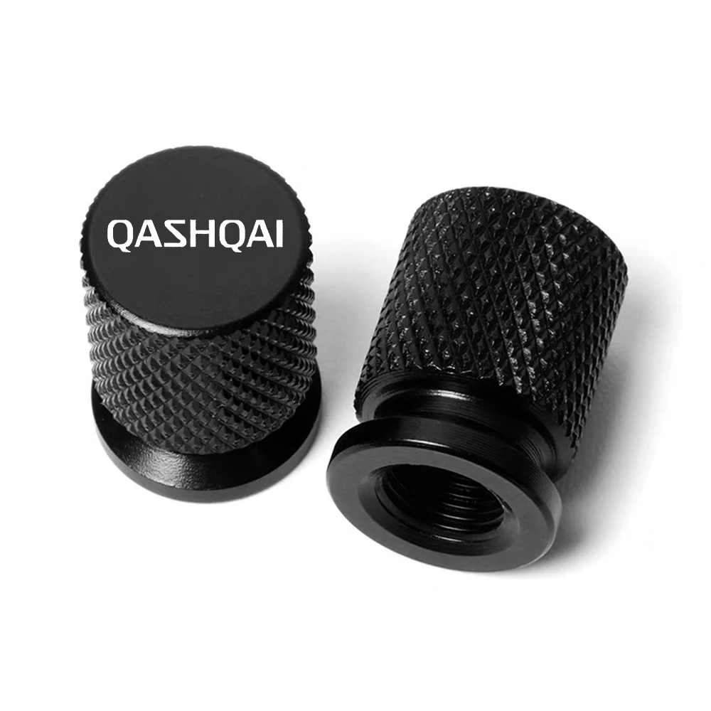 4pcs Aluminum Alloy Car Wheel Tire Valve Caps Tyre Rim Stem Covers Airdust Waterproof for Nissan Qashqai J10 J11 Car Accessories