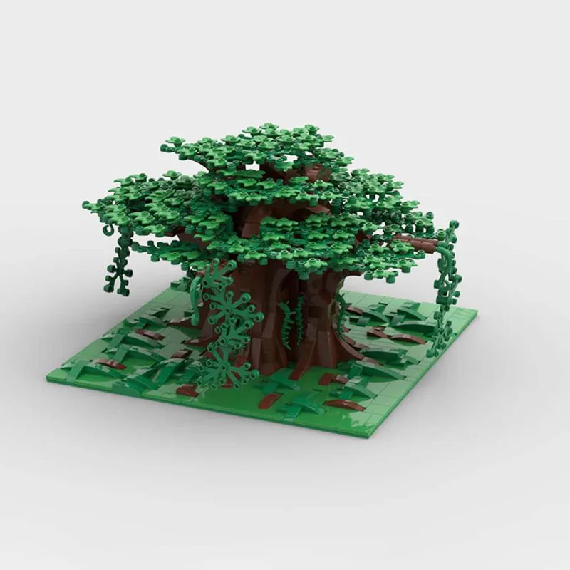 NEW 1183PCS big tree MOC Construction DIY Education creative idea Children Brick Toy Birthday Building Christmas Gift Blocks