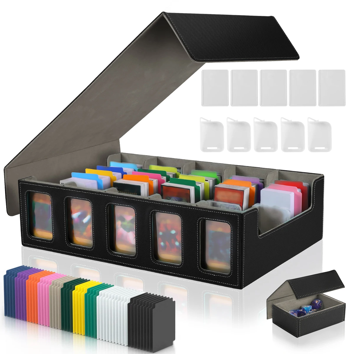 Opbergdoos voor desktopgamekaarten, desktopspelbijeenkomsten, displays voor kaartverzameling, dagelijkse organisatie en opslag