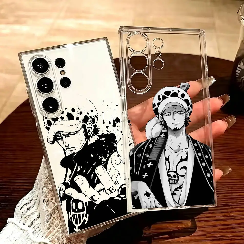 Cool One T-Trafalgar Law-S P-Piece Phone Case For Samsung S25,24,23,22,21,20,30,Ultra,Plus,Fe,Lite Transparent Cover