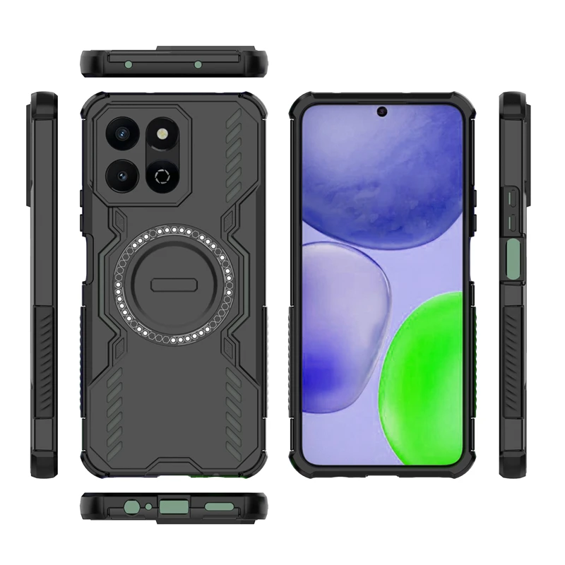 Armor Case For Honor X6b 5G Magnetic Adsorption Wireless Charge Back Cover For Honor X6b 5G Case For Honor X6b 5G Case 6.77 inch view 2