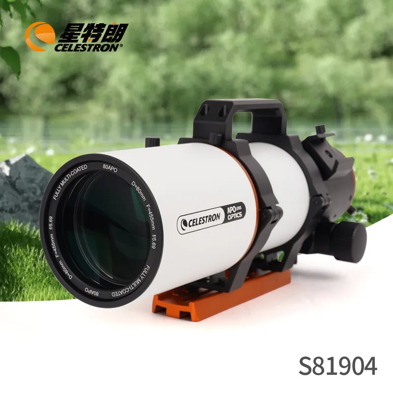 Celestron C80APO двухскоростной фокусирующий высококлассный астрономический телескоп OTA трехкомпонентный объектив для фотосъемки объектив с глубоким пространством