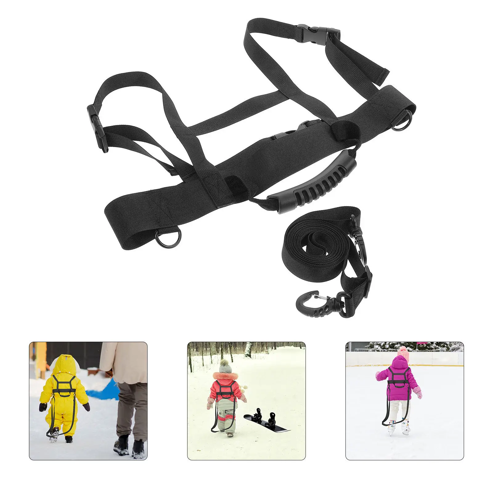 

Toddler Ski Harness for Skiing Training Aid Snowplow Technique Learning Traction Strap Ski Accessories