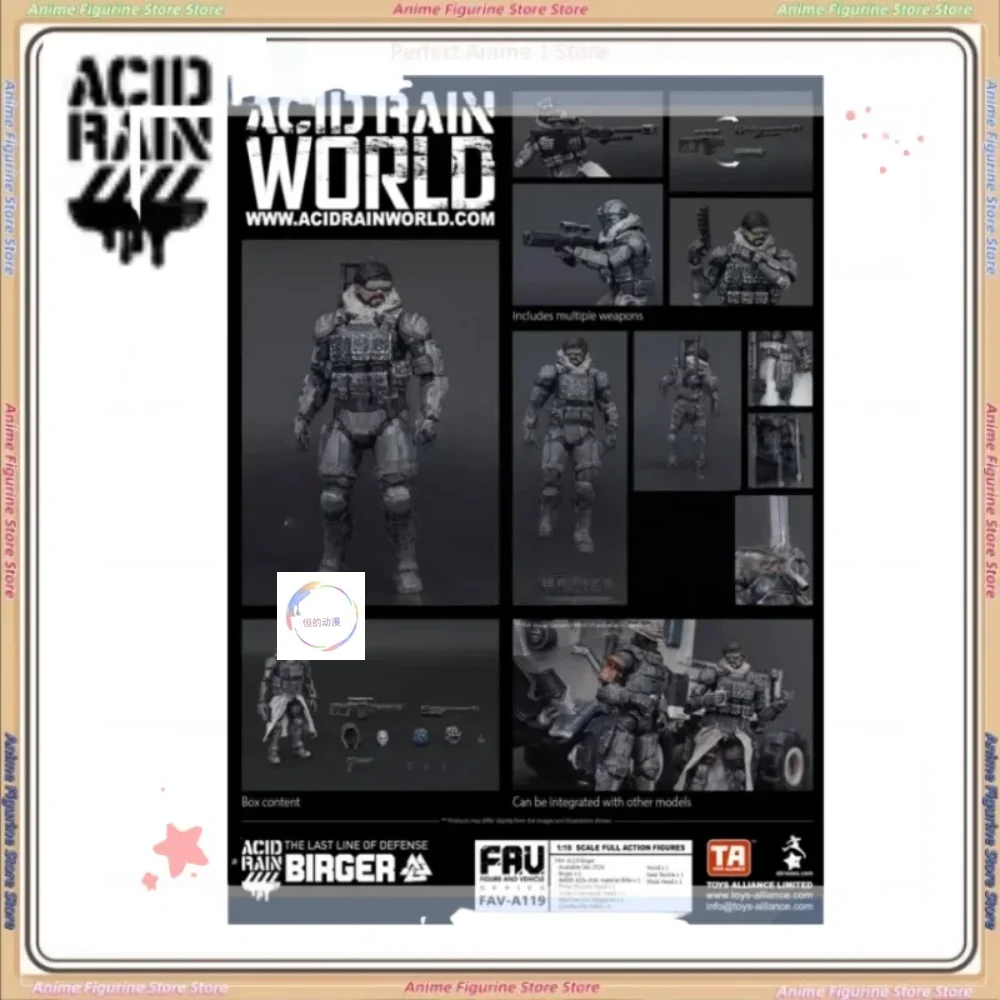 Na stanie Acid Rain War FAV-A119 Birger Ruchomy Model Żołnierza Figurka Akcji Kolekcjonerska Zabawka Prezent