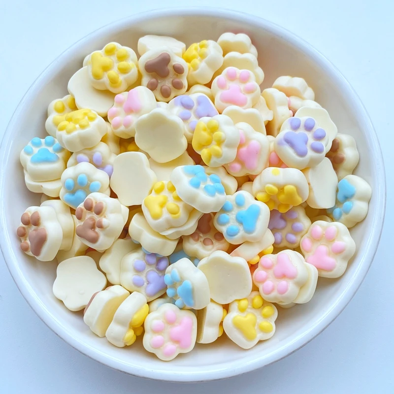 20Pcs New Kawaii Cute Feet Flat Back Acrylic Cabochons Scrapbooking DIY Jewelry Craft Decoration Accessorie