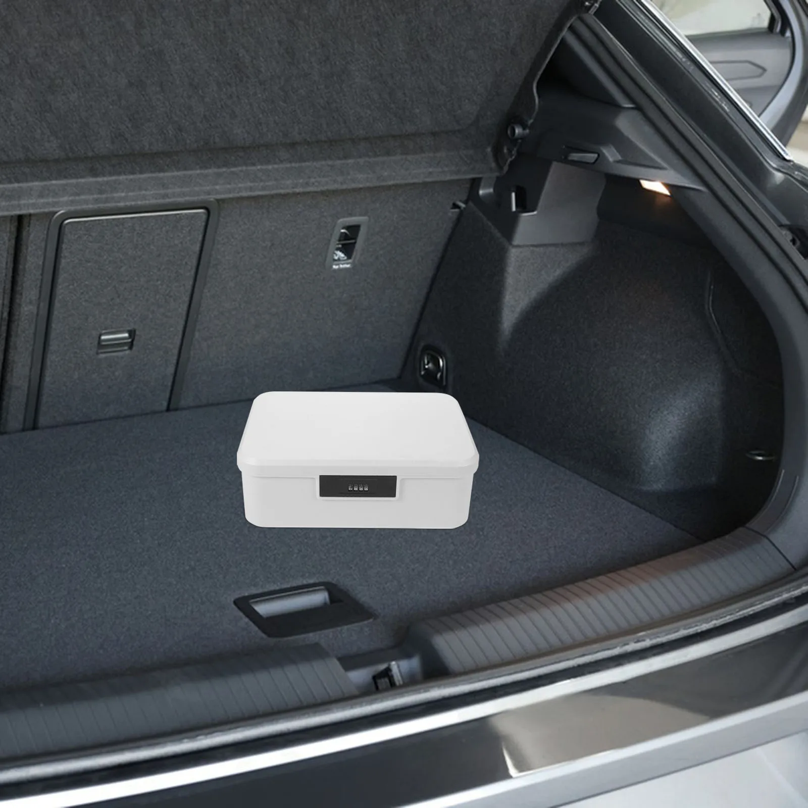 16L Lockable Storage Container Password Lock Box For Money Jewelry Documents Secure Abs Locking Bin Home Office Travel